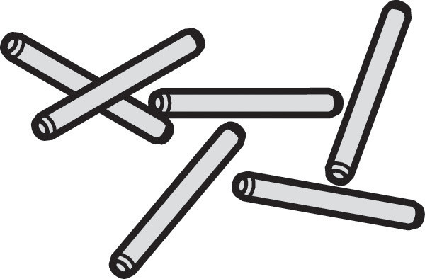 HAWA Aperto 60 connecting pins for running track and profiles, 6 pieces per set