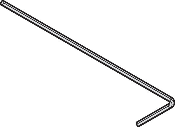 HAWA Aperto 60 hex key 4mm x 230mm