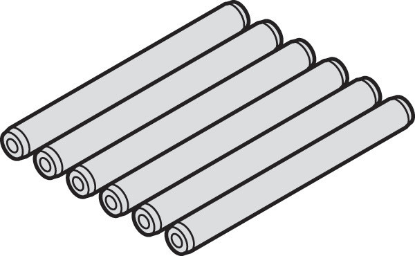 Aperto Connecting Pins, for bottom guide channel, 8 piece set
