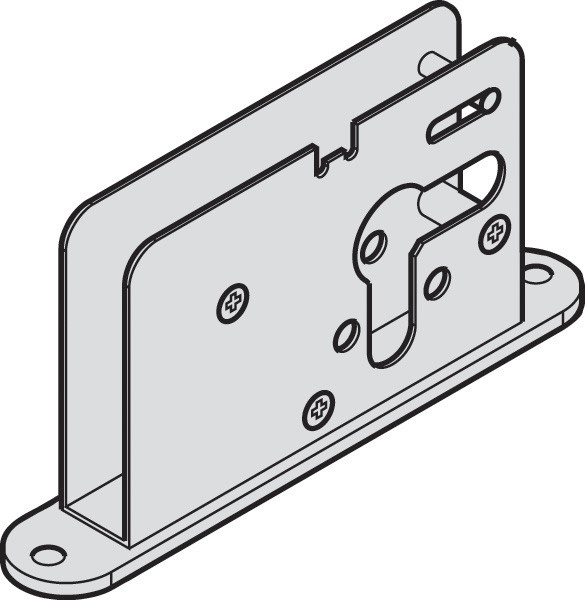 HAWA Aperto 60 single bolt lock for 17mm profile cylinder, 9mm bolt