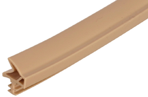 Door Seal, for flush doors, rubber, white, 25 meters