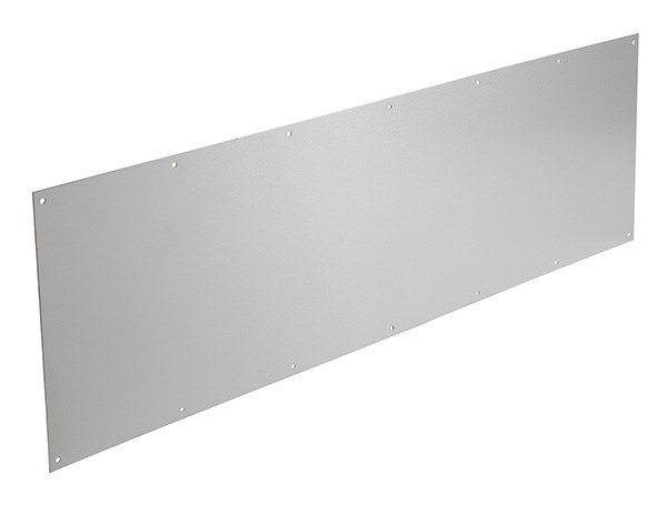 Protective Kick Plate, Polished Brass, Thick = 0.050", Width = 44"