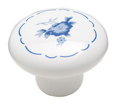 Ceramics, White/Blue 1-1/2"