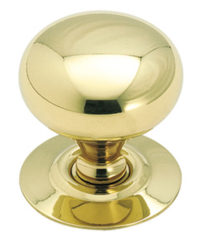 Basic Metals Solid Brass, Solid Brass W/Backplate 1-1/4"