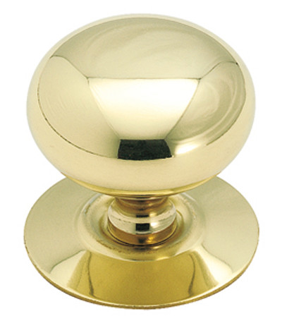 Basic Metals Solid Brass, Solid Brass W/Backplate 1-1/2"