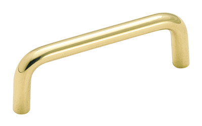 Basic Metals Solid Brass Wire Pulls, Similar To # A01966 3 Polished Brass 3"