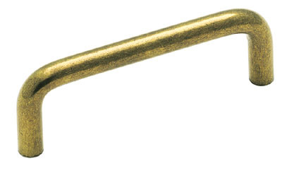Basic Metals Solid Brass Wire Pulls, Burnished Brass 3"