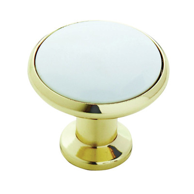 Polished Brass, White Polished Brass 1-3/16"