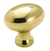 Pulls & Backplates , Solid Brass 1-1/4X3/4 Oval