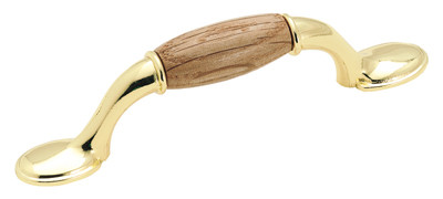 Royal Family, Oak Polished Brass 3"