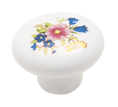 Ceramics, White Flower 1-1/4"