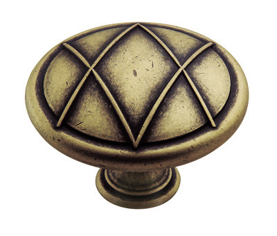 Lattice Distressed Brass, Distressed Brass 1-3/4" Diameter