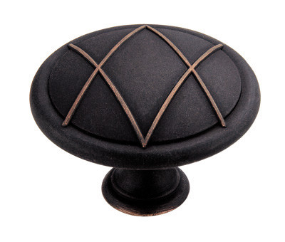 Lattice Dark Oil Bronze, Dark Oil Bronze 1-3/4" Diameter