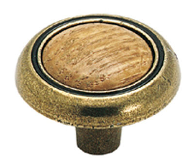 Royal Family, Oak Antique Brass 1-1/4"