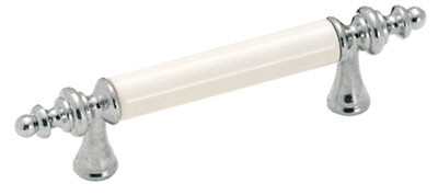 Royal Family, White Polished Chrome 3"