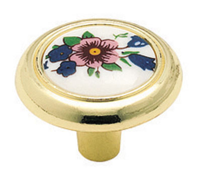 Royal Family, White Polished Brass 1-1/4"