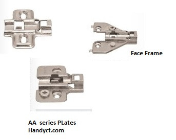 Mounting Plate,for Clip-On HingesChoose your Height, zinc