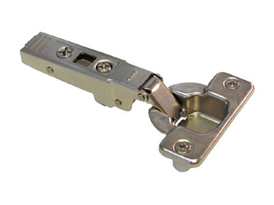 Blum 95G Thick Door Hinges with Blumotion Soft Close, Press-In Half Crank Nickel