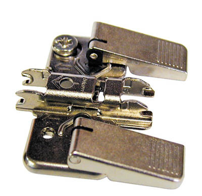 Blum Frameless Clip Mounting Plates,Nickel 0Mm