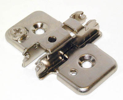 Pro-Pack 10pcs, Blum Frameless Clip Mounting Plates,Nickel 3Mm