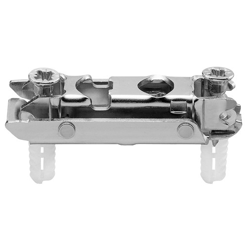 Pro-Pack 10pcs, Blum Frameless Clip Mounting Plate, Similar To # B177H5400E ,Nickel 0Mm