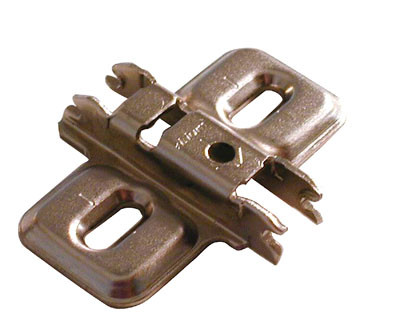 Pro-Pack 10pcs, Blum Frameless Clip Mounting Plate,Nickel 3Mm