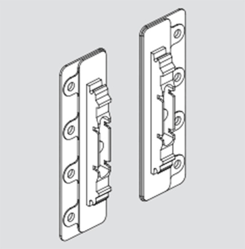 Aventos 5-Piece Door Mounting bracket,