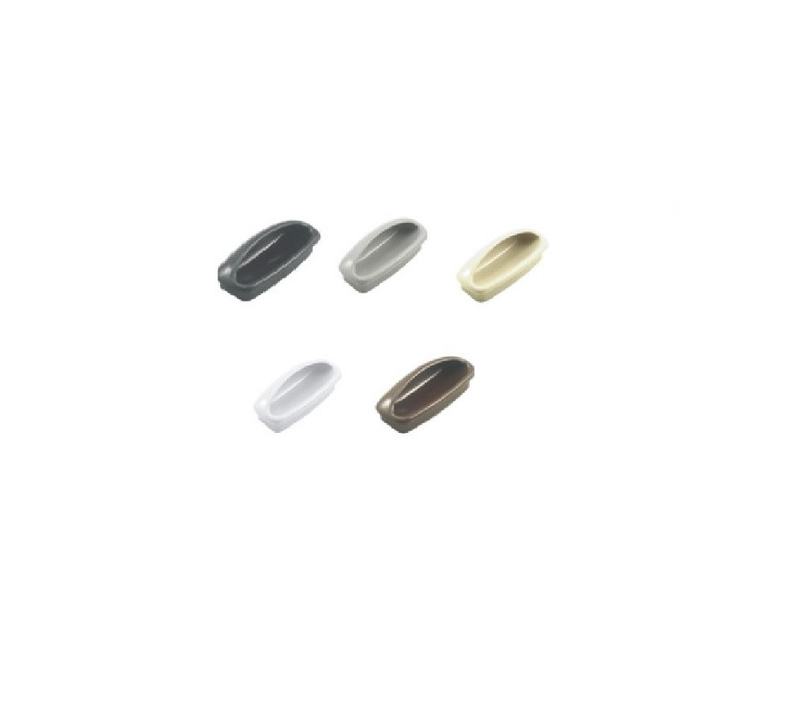 1pc Recessed Drawer Pull White 72mm( 2-27/32")C to C,  1.25"x3-1/8" hole