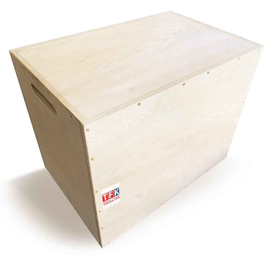 Wood Plywood Box, Fitness Wood Plyometric Jump Box, Wood Plyo Box for Exercise Training