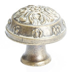 KNOB,ANTIQUE LATTE GLAZE