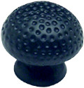 KNOB, HAMMERED BLACK