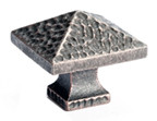 KNOB, HAMMERED RUST