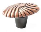 OVAL KNOB,BRUSHED ANT CPPR