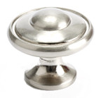 KNOB, 1-3/16" BRSHD/PLSHD NCKL