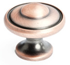 KNOB, 1-3/16" BRSHD ANT CPPR