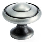 KNOB, 1-3/16" BRSHD ANT PWTR