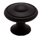 KNOB, 1-3/16" MATTE BLACK