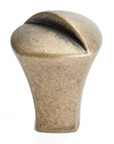 KNOB,DULL ANTIQUE BRASS
