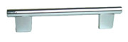 PULL, ROUND BAR, 128MM, POLISHED CHROME
