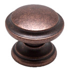 KNOB W/RING, 35MM, RUSTIC COPPER