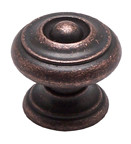 KNOB, 1-3/16, M4, RUSTIC COPPER