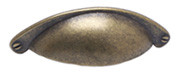 CUP PULL, 64MM C/C, DULL BRONZE