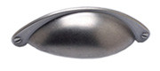 CUP PULL, 64MM C/C, ANTIQUE PEWTER