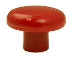 KNOB, 1-1/2", POLYPRO RED