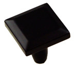 1-3/16" SQUARE, MATTE BLACK FINISH