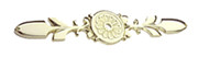 BACKPLATE FOR KNOB, GOLD PLATED
