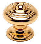 KNOB WITH BASE, 30MM, M4, GOLD PLATED