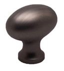 OVAL KNOB, BRUSHED TIN