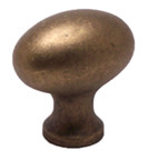 OVAL KNOB, DULL ANT BRASS