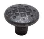 KNOB,RUSTIC IRON,34MM